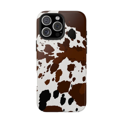 Tough Phone Case for iPhone – Cow Spots Design | Stylish and Durable Stocking Stuffer Gift