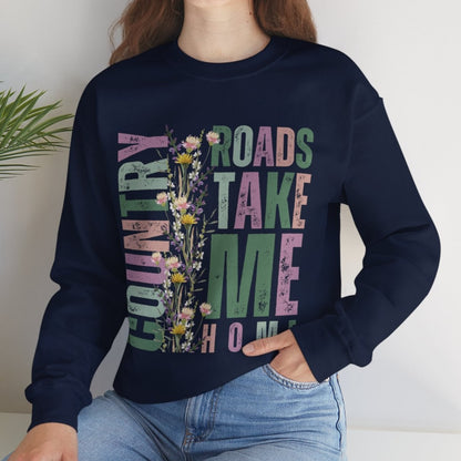 Country Roads Wildflower Women's Sweatshirt - Eddy and RitaCountry Roads Wildflower Women's Sweatshirt - Eddy and Rita