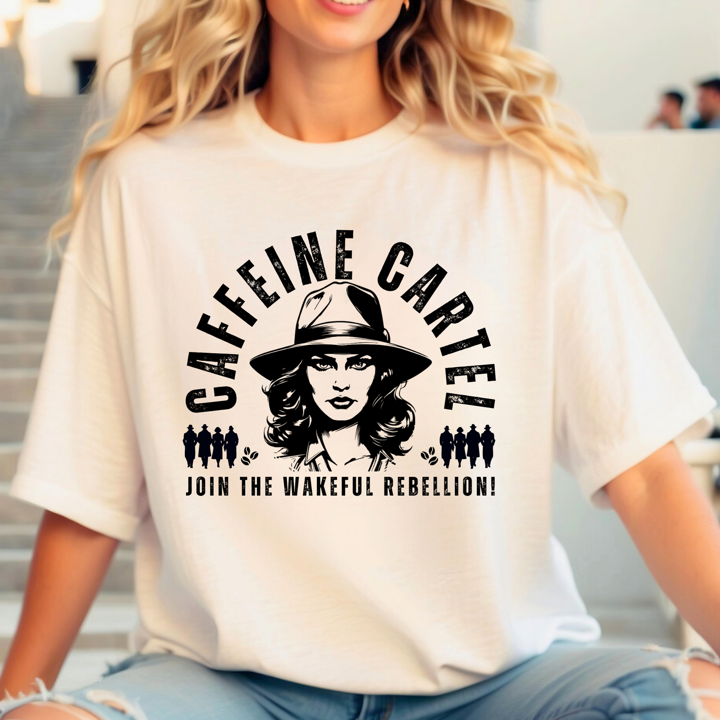 Caffeine Cartel Women's Cotton T-Shirt - Eddy and Rita