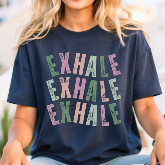 Exhale Bliss Women's Comfort Colors Tee - Eddy and Rita Mock