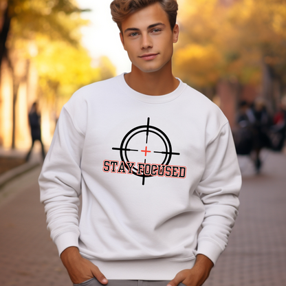 Stay Focused Men's Sweatshirt: Elevate Your Style with Determined Comfort - Eddy and Rita