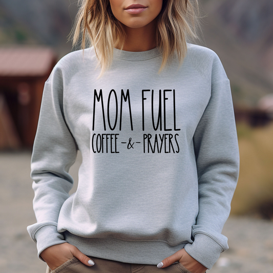 Mom Fuel Women's Sweatshirt: Cozy Comfort with a Dash of Motherhood Style - Eddy and Rita