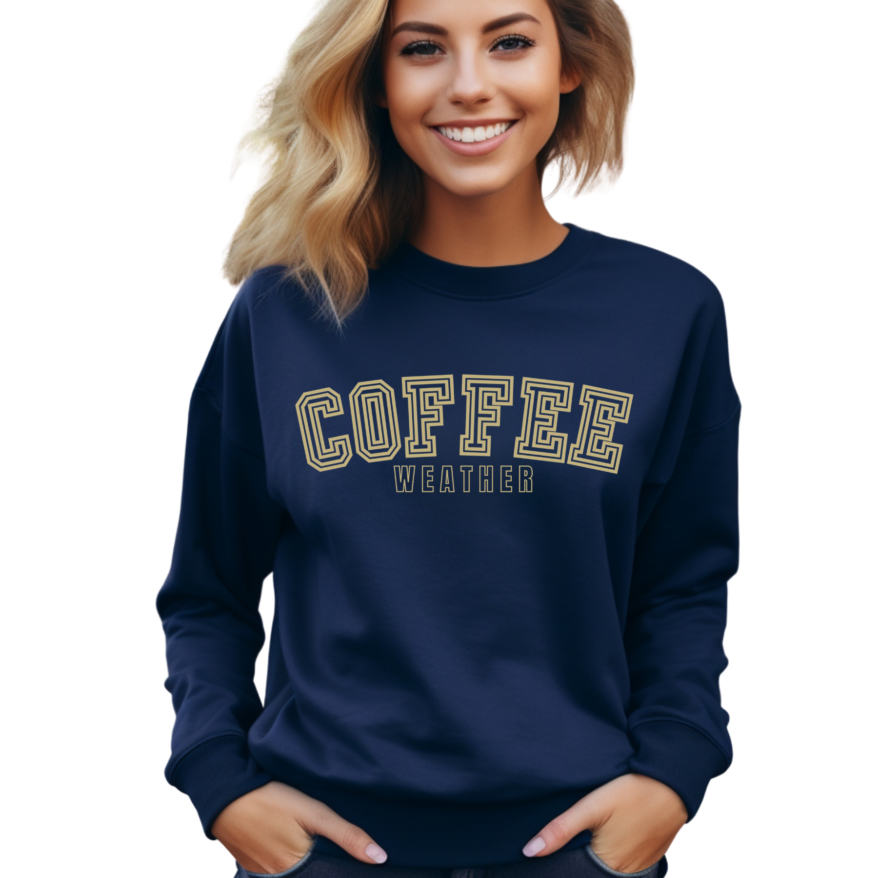 Coffee Weather Women's Sweatshirt: Cozy Caffeine Lover's Apparel - Eddy and Rita