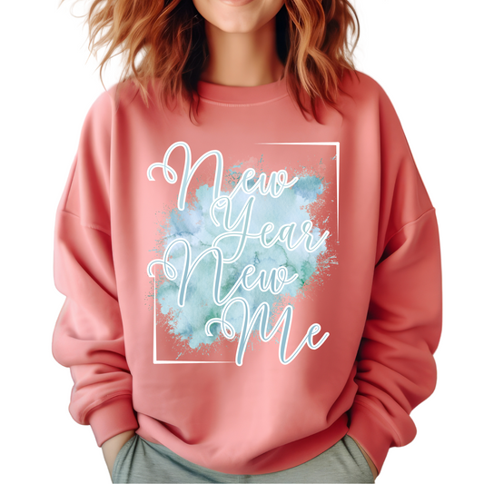 New Year, New Me Women's Comfort Colors Sweatshirt - Stylish and Cozy - Eddy and Rita