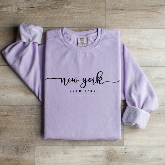 Comfort Colors Women's Sweatshirt - New York Pride Pullover - Eddy and Rita