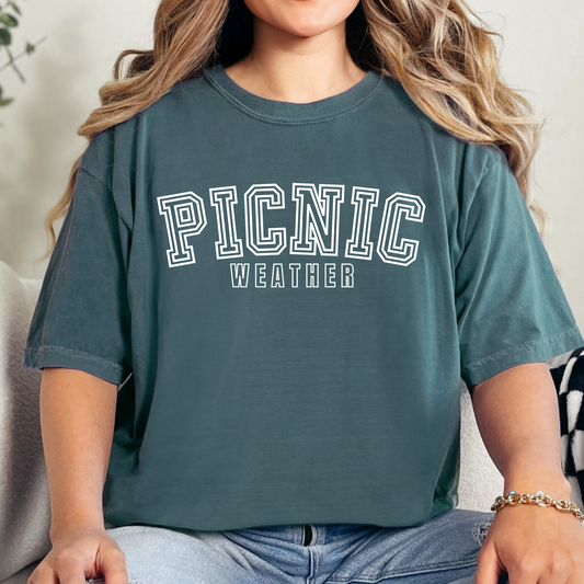 Picnic Weather Comfort Colors Women's T-Shirt - Eddy and Rita