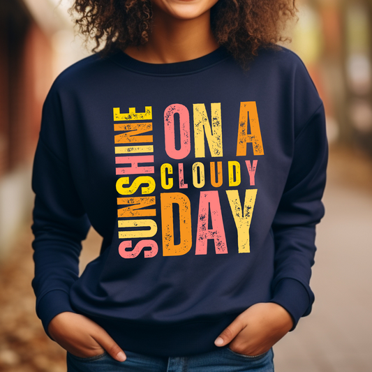 Sunshine Sherbet Women's Lightweight Crewneck Sweatshirt