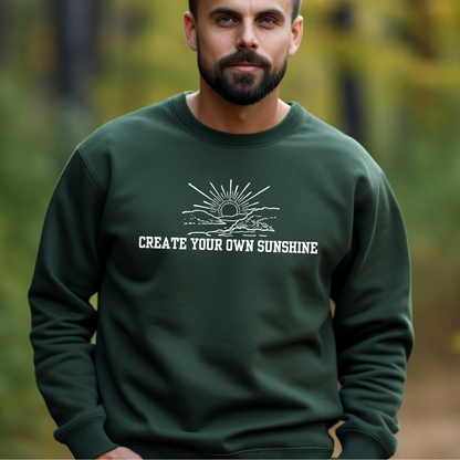 Create Your Own Sunshine Men's Sweatshirt: Cozy Comfort with Inspirational Style - Eddy and Rita