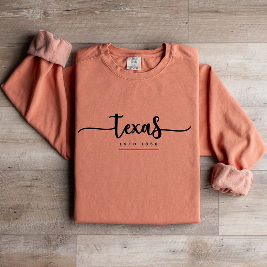 Texas Pride Comfort Colors Women's Sweatshirt - Eddy and Rita