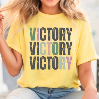 Victorious Vibes Women's Comfort Colors T-Shirt - Eddy and Rita