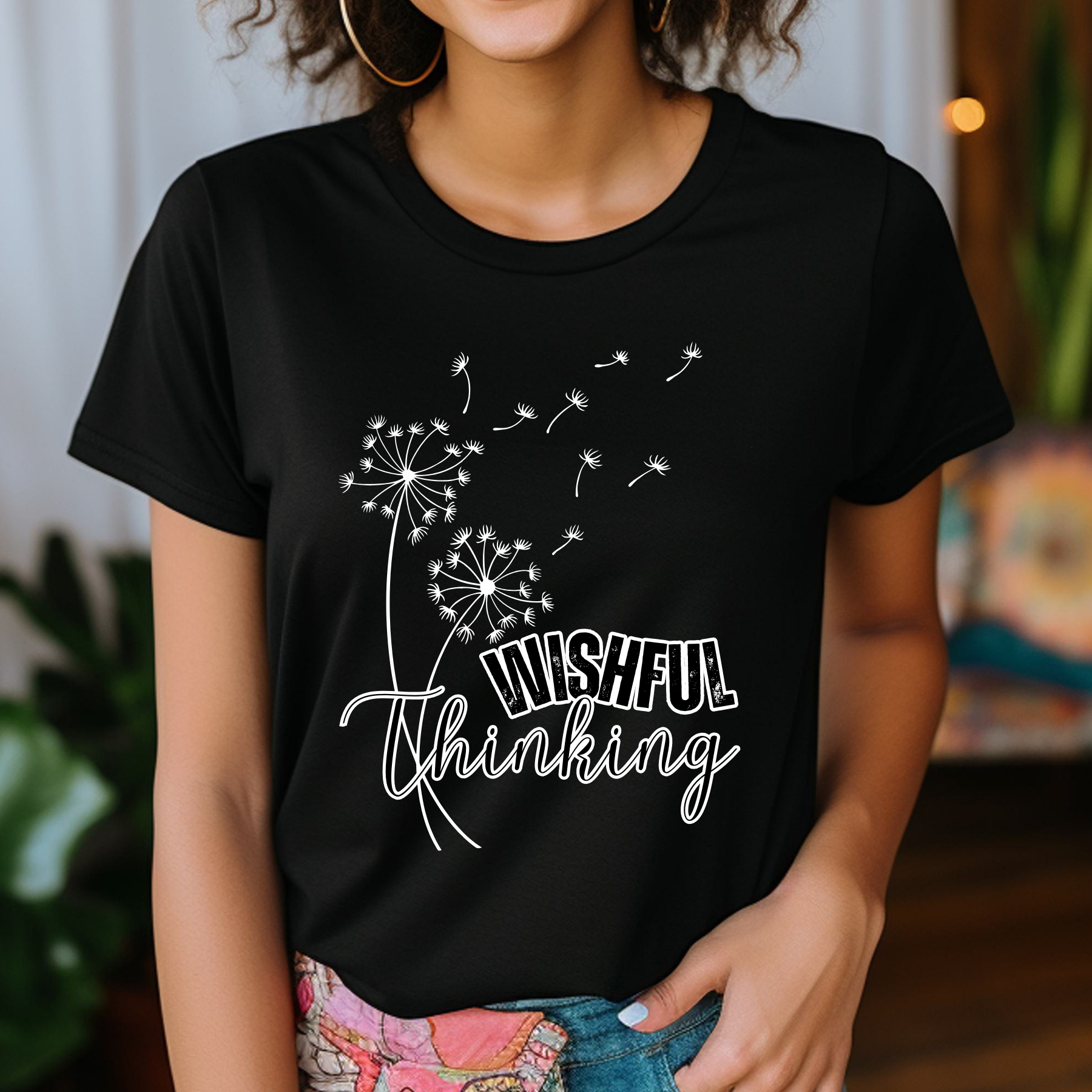 Wishful Thinking Dandelion Women's T-Shirt - Eddy and Rita