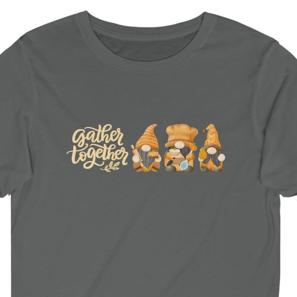 Autumn Gnome Gathering: Women's Long Sleeve Tee with 'Gather Together