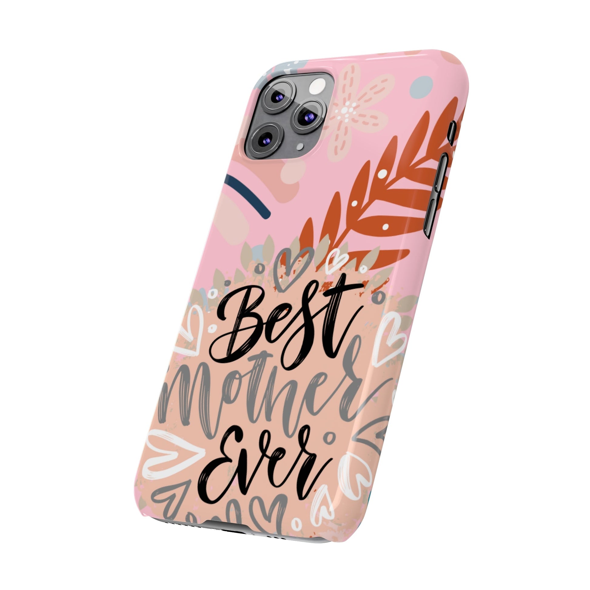 Best Mother Ever Botanical iPhone Case - Stylish and Heartwarming Protective Cover - Eddy and Rita