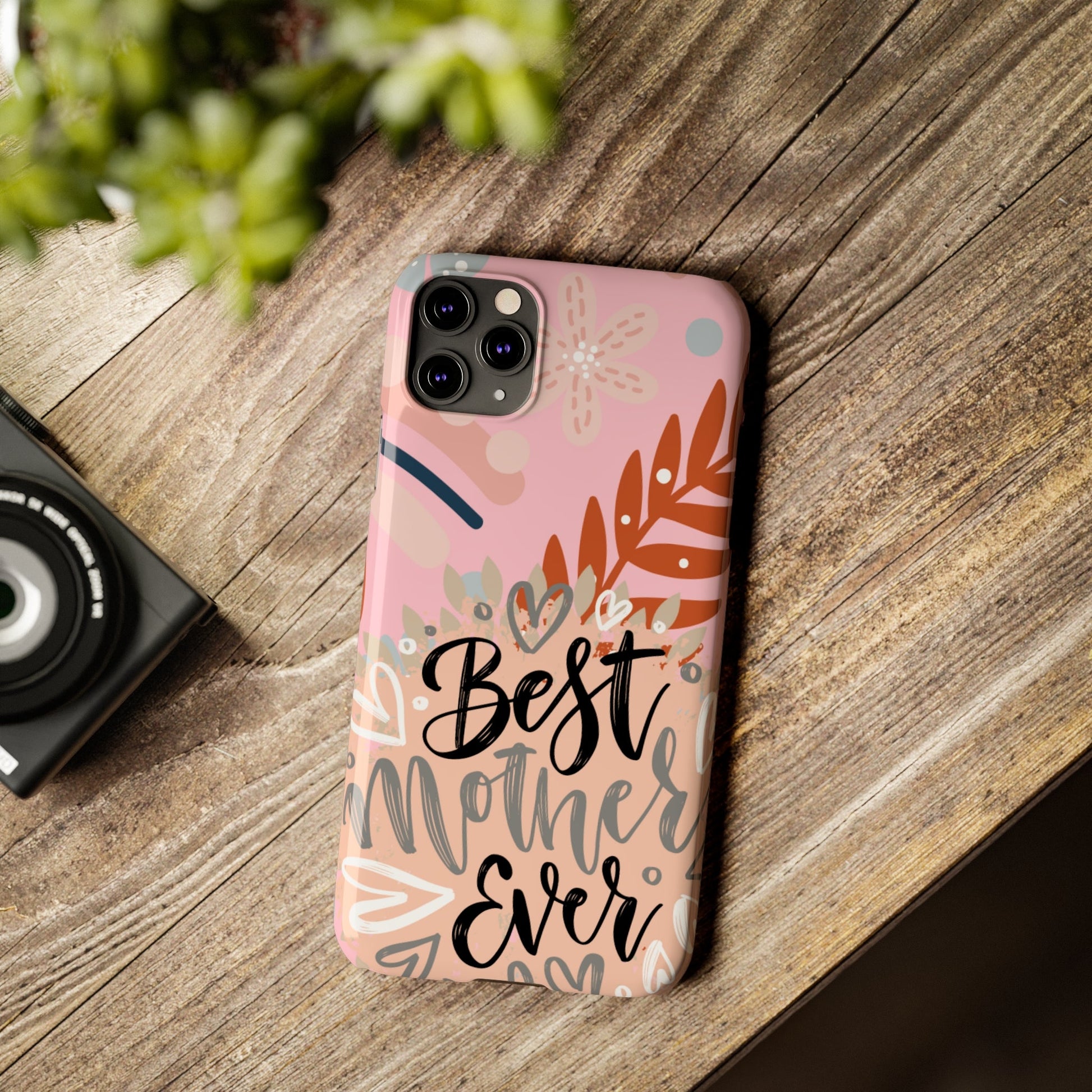 Best Mother Ever Botanical iPhone Case - Stylish and Heartwarming Protective Cover - Eddy and Rita