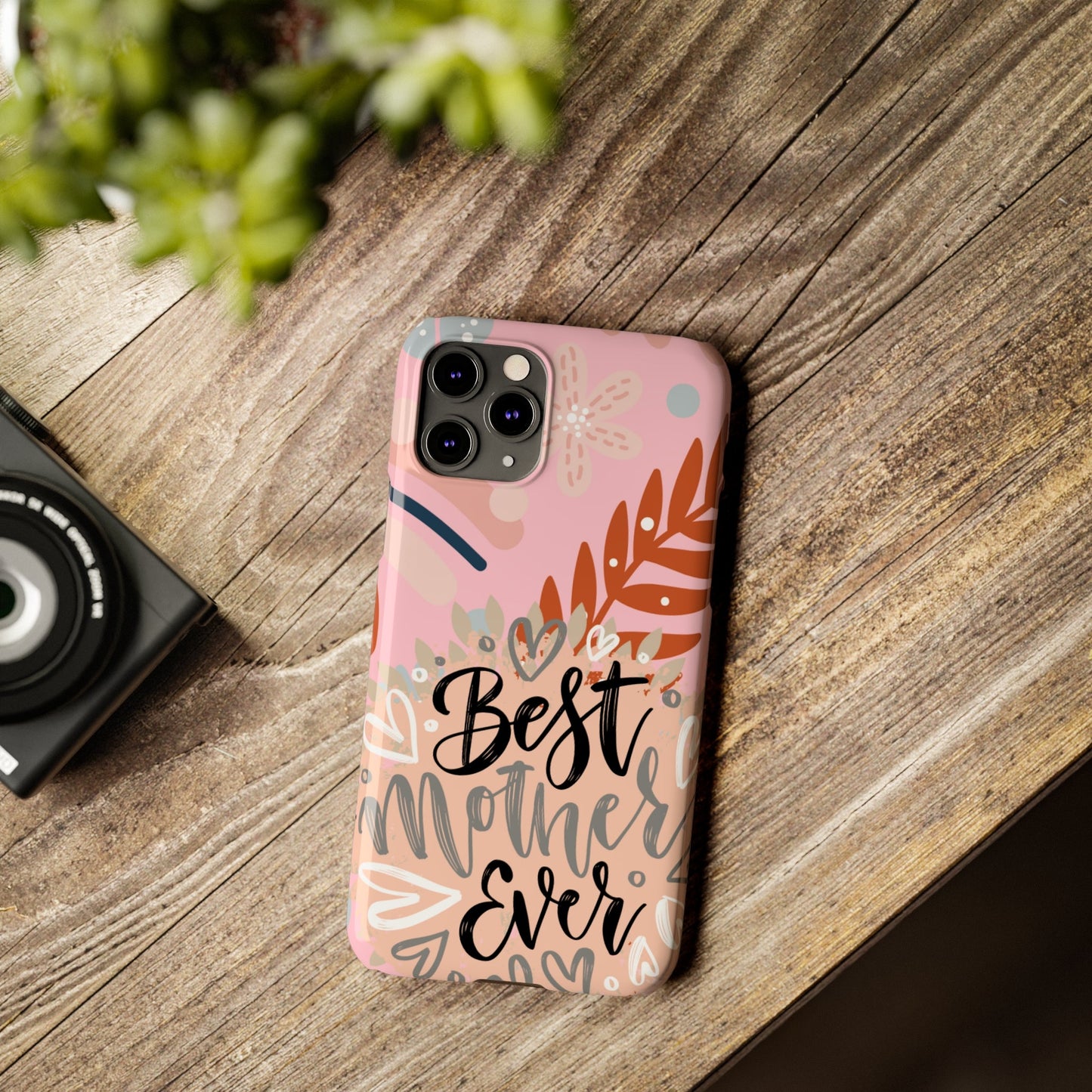 Best Mother Ever Botanical iPhone Case - Stylish and Heartwarming Protective Cover - Eddy and Rita