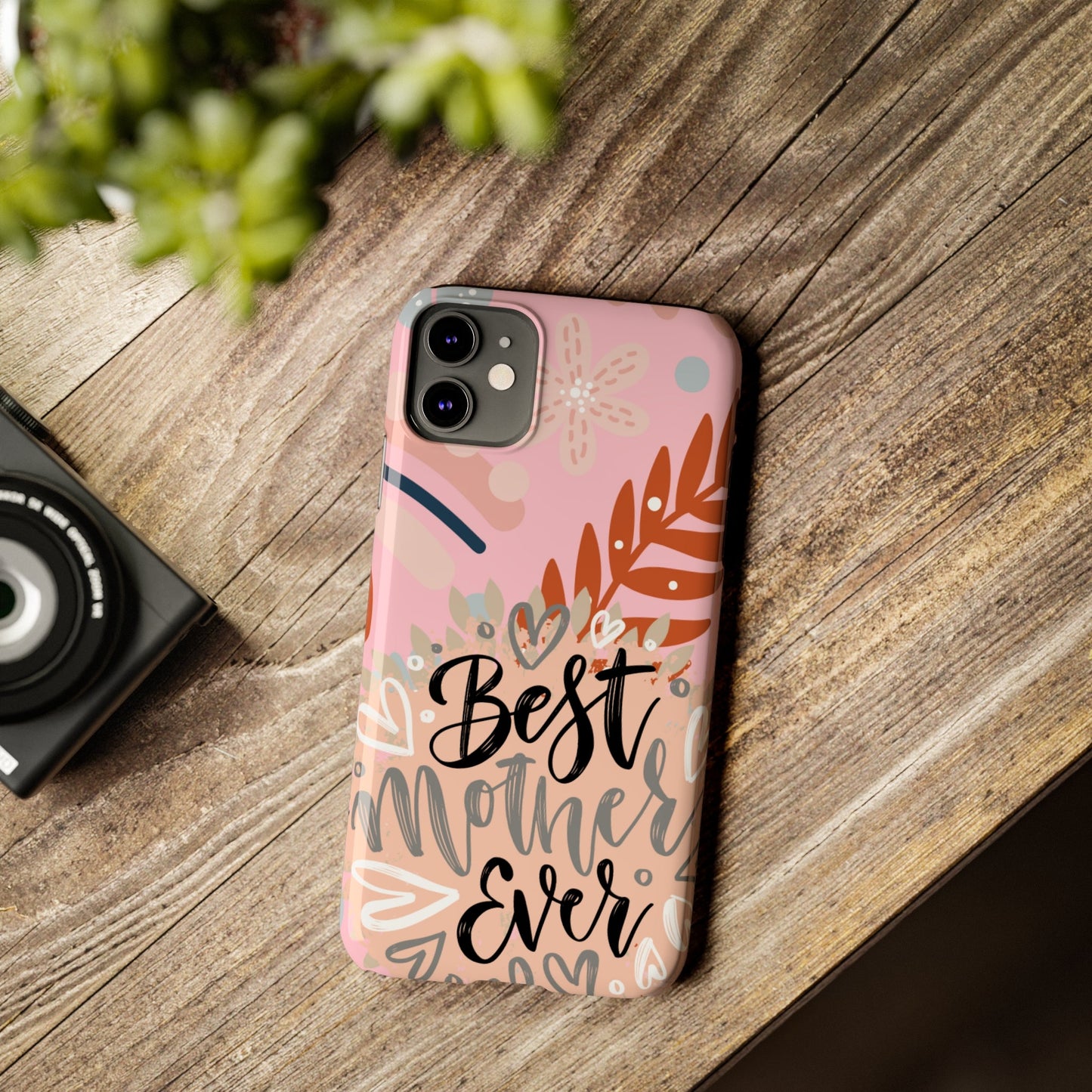 Best Mother Ever Botanical iPhone Case - Stylish and Heartwarming Protective Cover - Eddy and Rita