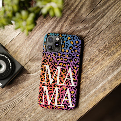 Bright Leopard 'MAMA' iPhone Case - Stylish and Vibrant Protective Cover for Moms - Eddy and Rita