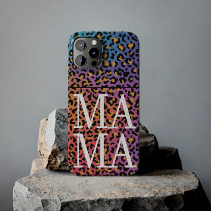 Bright Leopard 'MAMA' iPhone Case - Stylish and Vibrant Protective Cover for Moms - Eddy and Rita