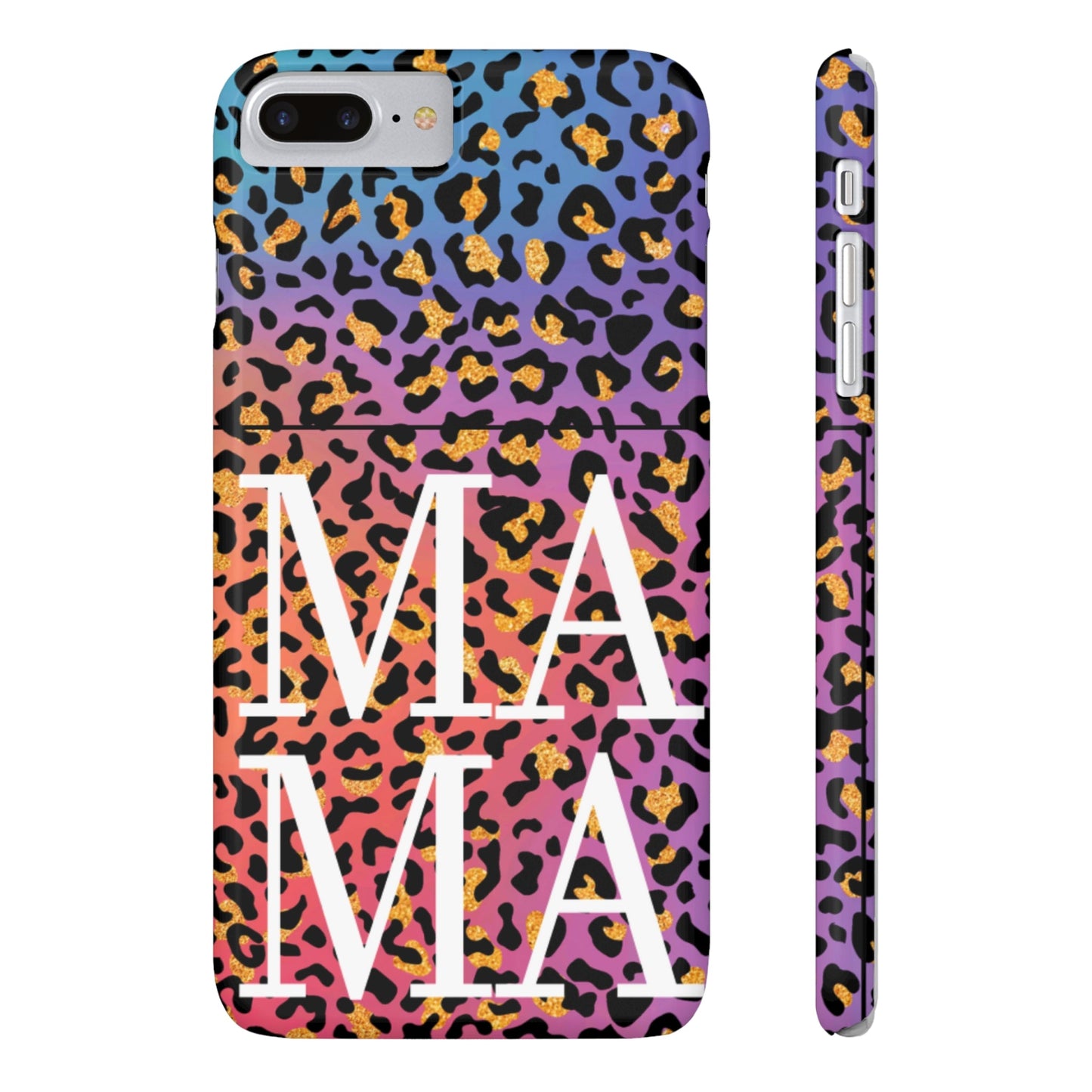 Bright Leopard 'MAMA' iPhone Case - Stylish and Vibrant Protective Cover for Moms - Eddy and Rita