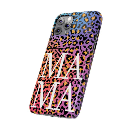 Bright Leopard 'MAMA' iPhone Case - Stylish and Vibrant Protective Cover for Moms - Eddy and Rita