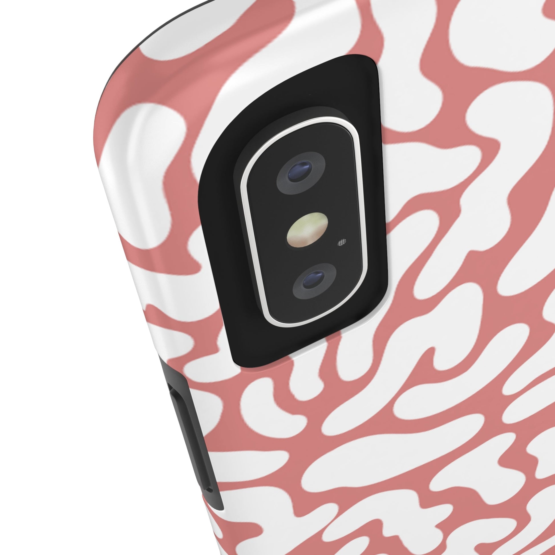 Chic Pink and White Pattern Cell Phone Cover: Stylish Device Protection - Eddy and Rita