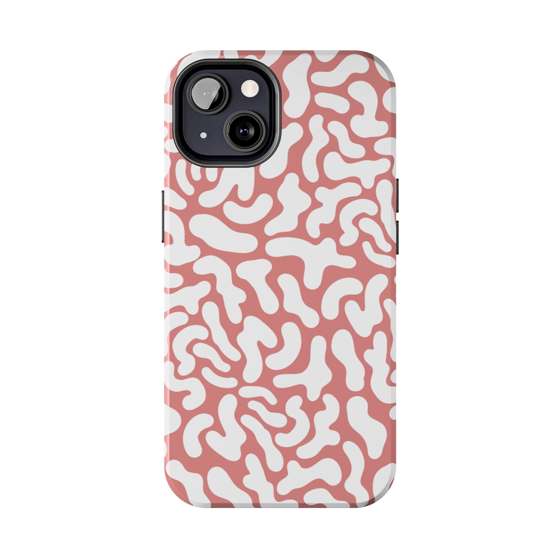 Chic Pink and White Pattern Cell Phone Cover: Stylish Device Protection - Eddy and Rita