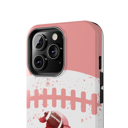 Football Fan Gnome Pink Cell Phone Case - Fun and Sporty Protective Cover - Eddy and Rita