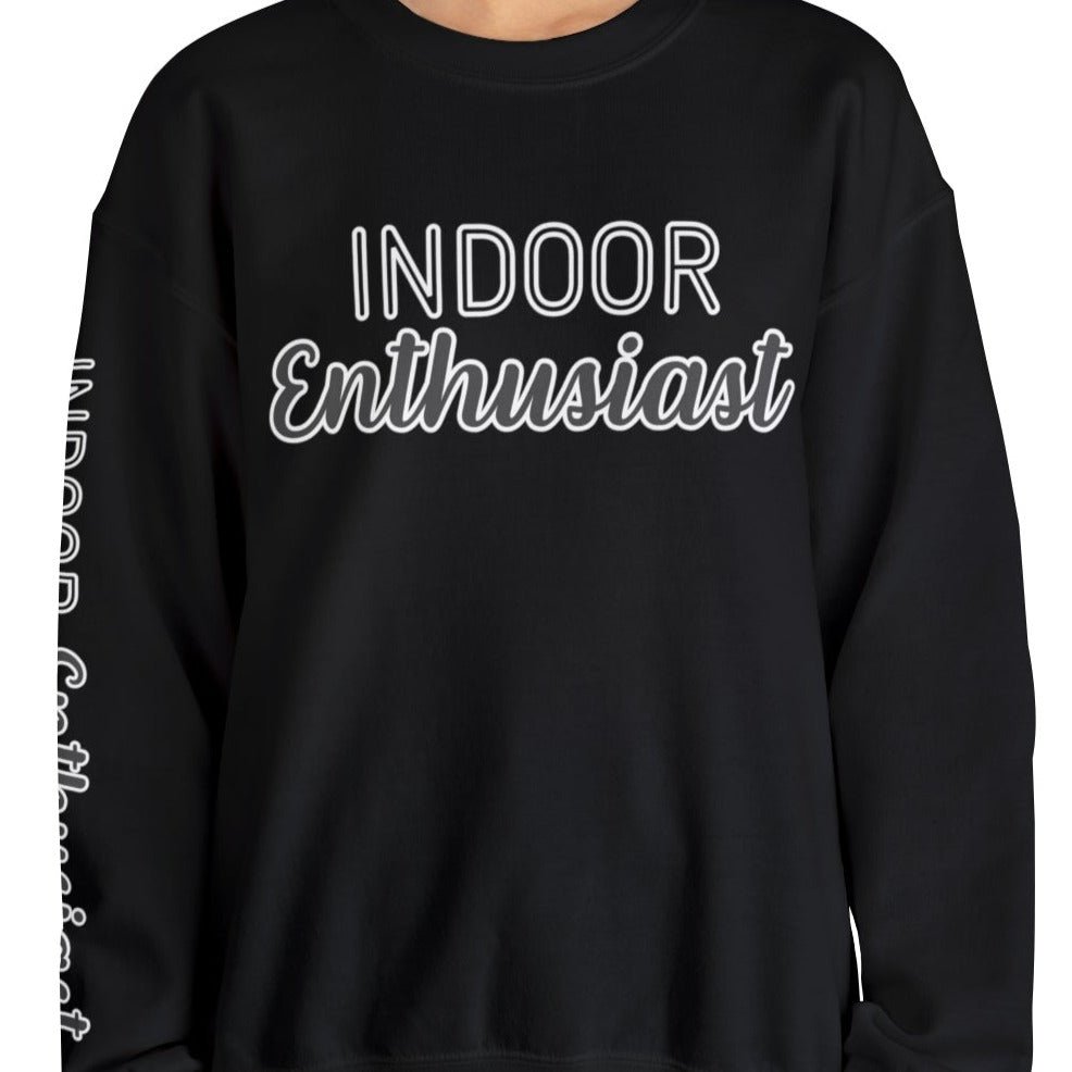 Indoor Enthusiast Women's Sweatshirt: Cozy Arm Detail for Home Comfort - Eddy and Rita