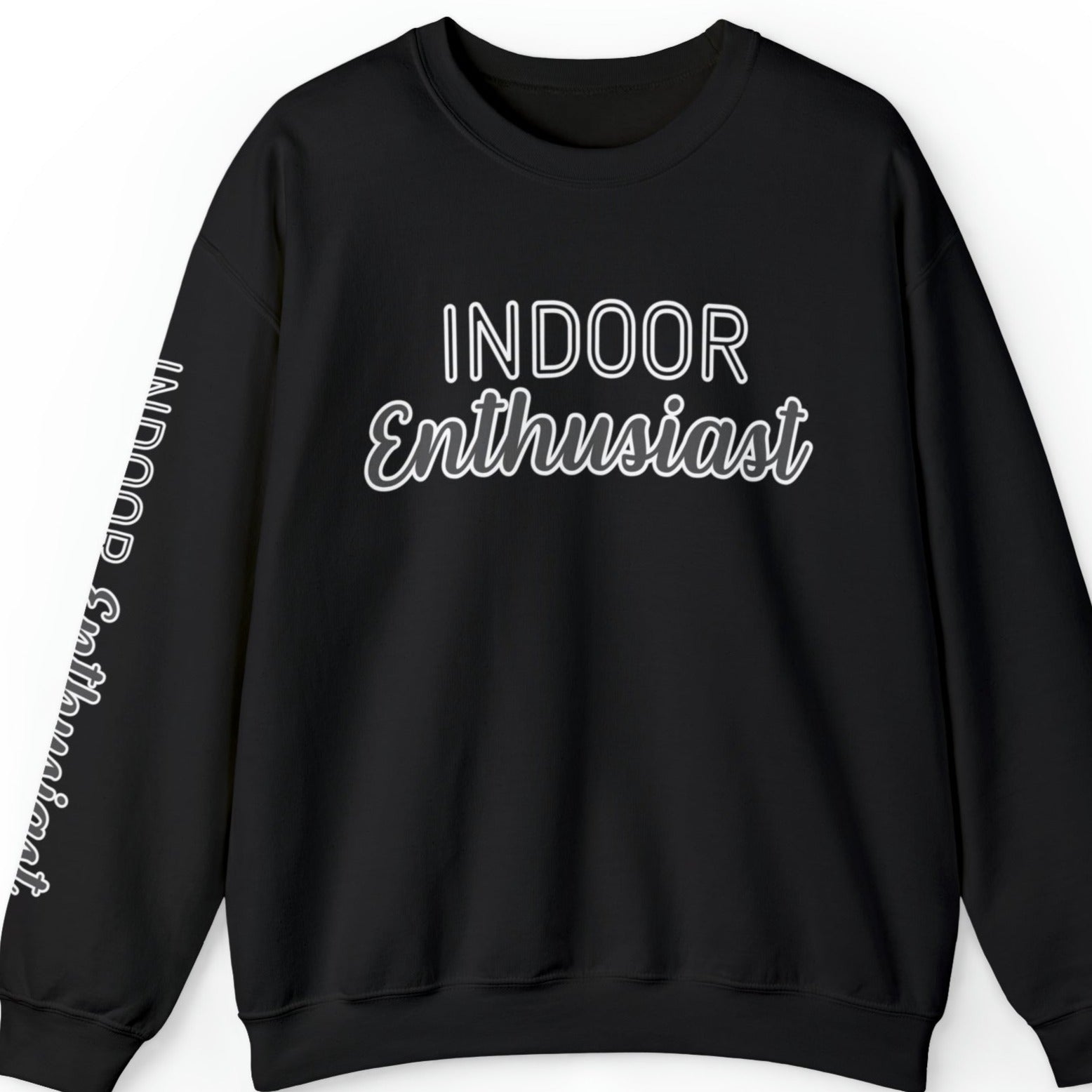 Indoor Enthusiast Women's Sweatshirt: Cozy Arm Detail for Home Comfort - Eddy and Rita