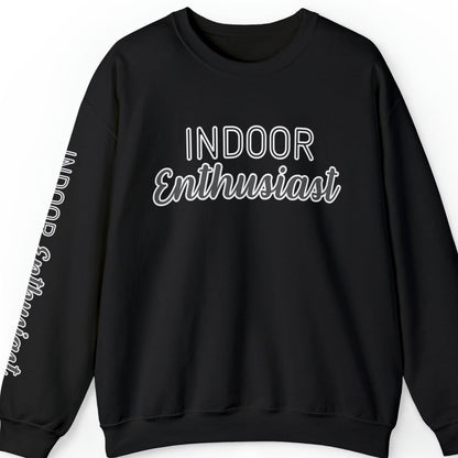 Indoor Enthusiast Women's Sweatshirt: Cozy Arm Detail for Home Comfort - Eddy and Rita