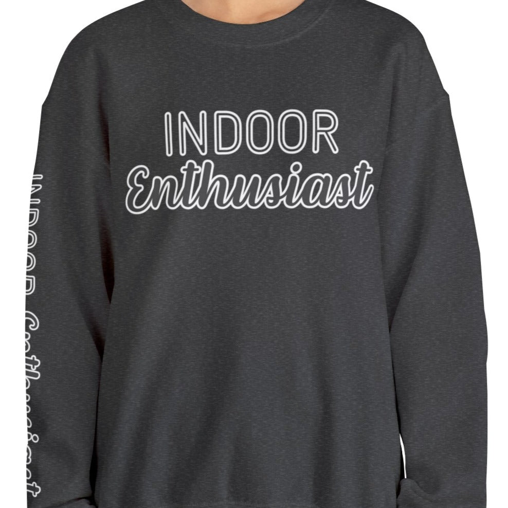 Indoor Enthusiast Women's Sweatshirt: Cozy Arm Detail for Home Comfort - Eddy and Rita