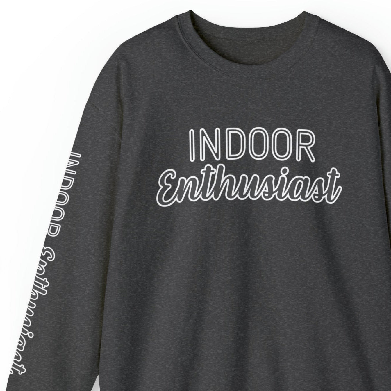 Indoor Enthusiast Women's Sweatshirt: Cozy Arm Detail for Home Comfort - Eddy and Rita