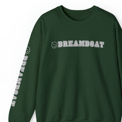 Men's 'Dream Boat' Sweatshirt with Wink Face and Stylish Arm Detail - Eddy and Rita