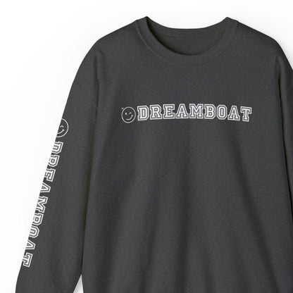 Men's 'Dream Boat' Sweatshirt with Wink Face and Stylish Arm Detail - Eddy and Rita