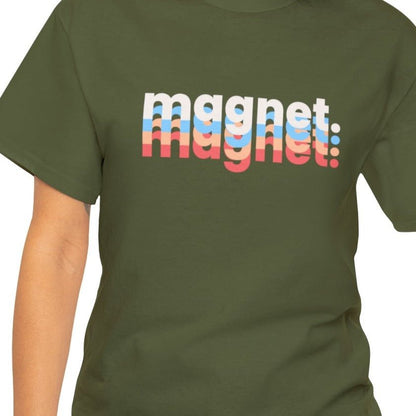 Multicolor 'Magnet' Women's Short Sleeve Tee - Vibrant and Eye-Catching T-Shirt Design - Eddy and Rita