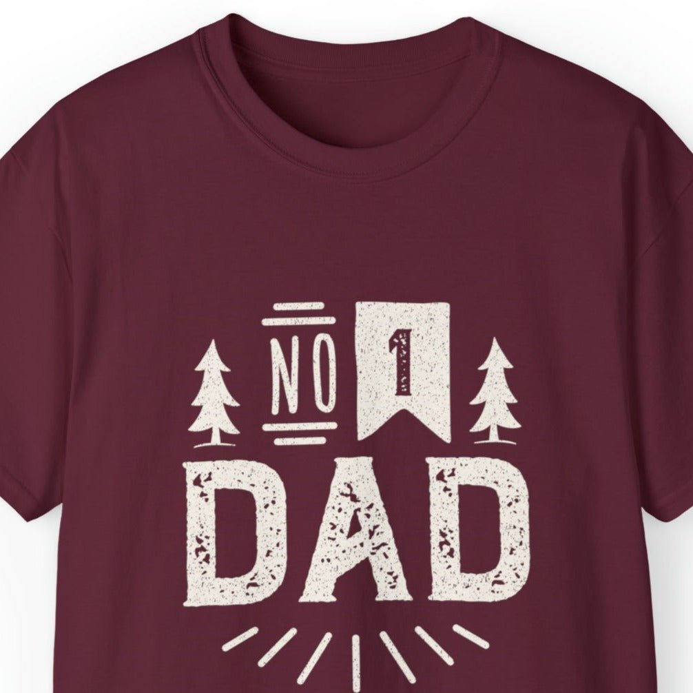 Number 1 Dad Men's Tee - Proud Father's Day T-Shirt - Eddy and Rita