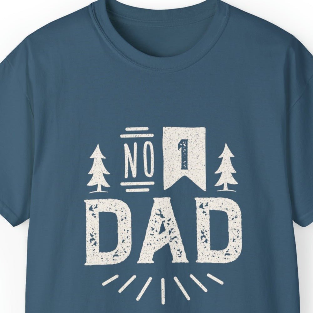 Number 1 Dad Men's Tee - Proud Father's Day T-Shirt - Eddy and Rita