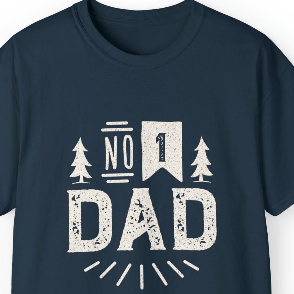 Number 1 Dad Men's Tee - Proud Father's Day T-Shirt - Eddy and Rita