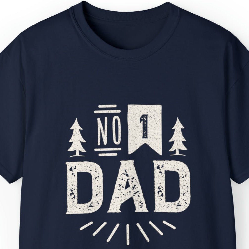 Number 1 Dad Men's Tee - Proud Father's Day T-Shirt - Eddy and Rita