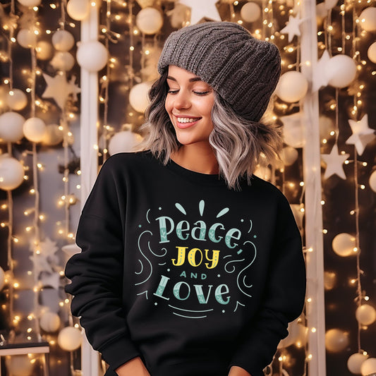 Peace, Joy, and Love Women's Sweatshirt - Eddy and Rita