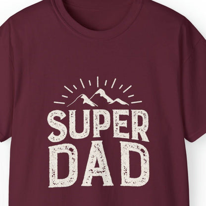 Super Dad Men's Tee - Mountain Landscape Father's Day T-Shirt - Eddy and Rita