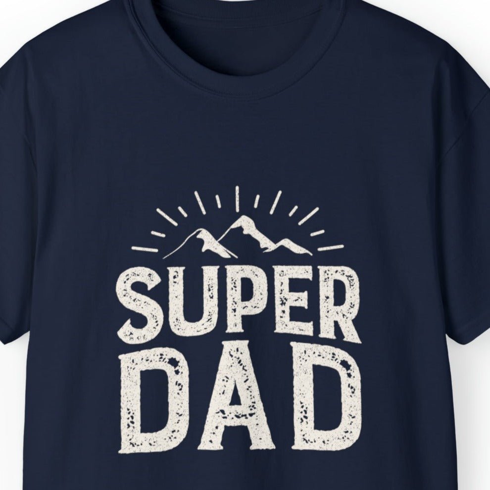 Super Dad Men's Tee - Mountain Landscape Father's Day T-Shirt - Eddy and Rita