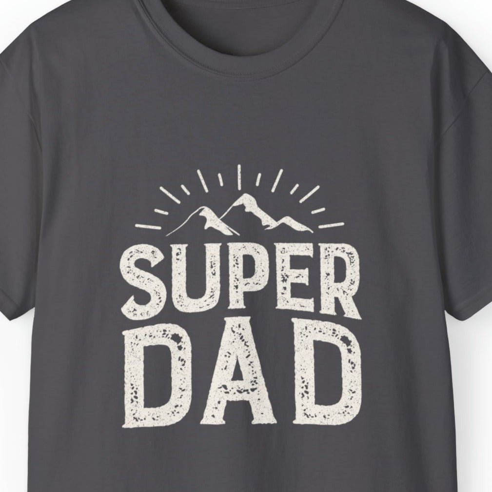 Super Dad Men's Tee - Mountain Landscape Father's Day T-Shirt - Eddy and Rita