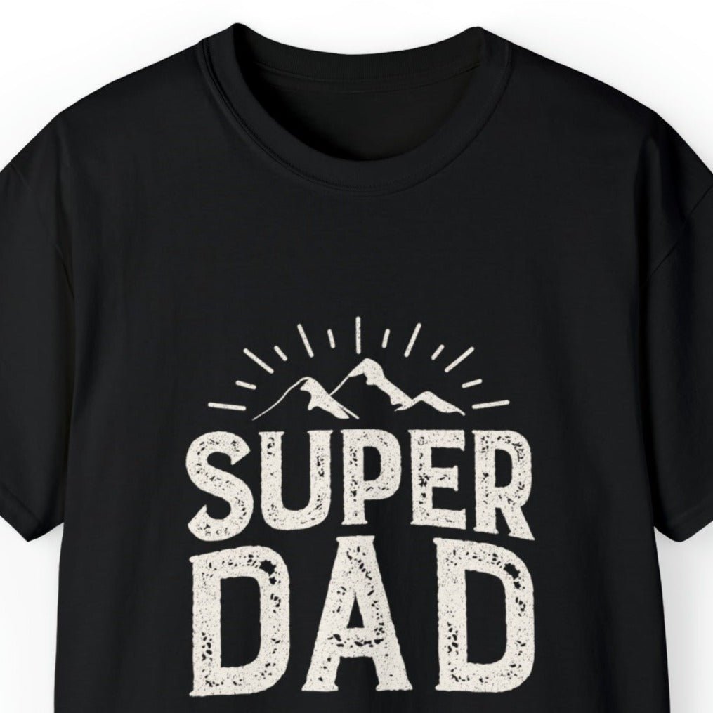 Super Dad Men's Tee - Mountain Landscape Father's Day T-Shirt - Eddy and Rita