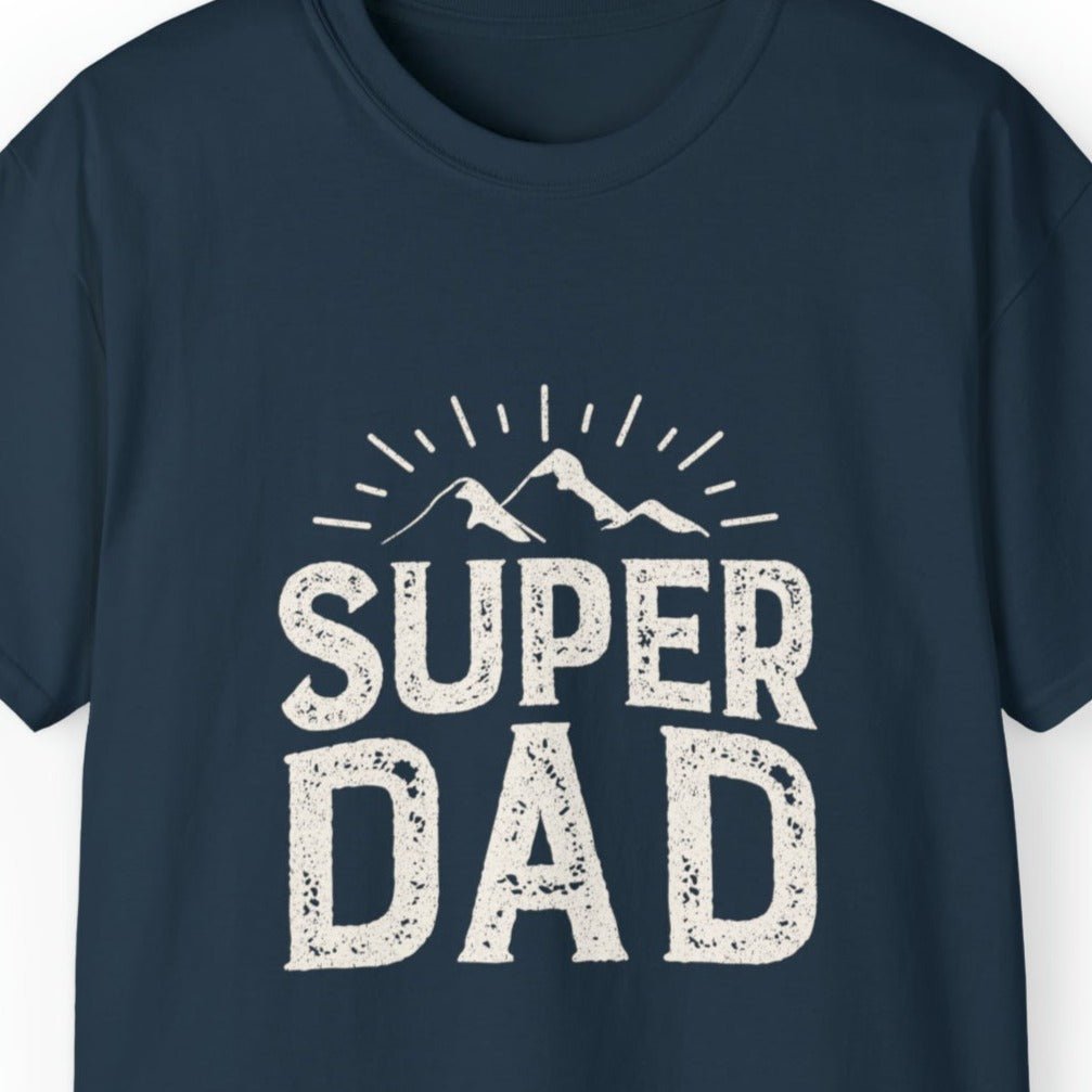 Super Dad Men's Tee - Mountain Landscape Father's Day T-Shirt - Eddy and Rita