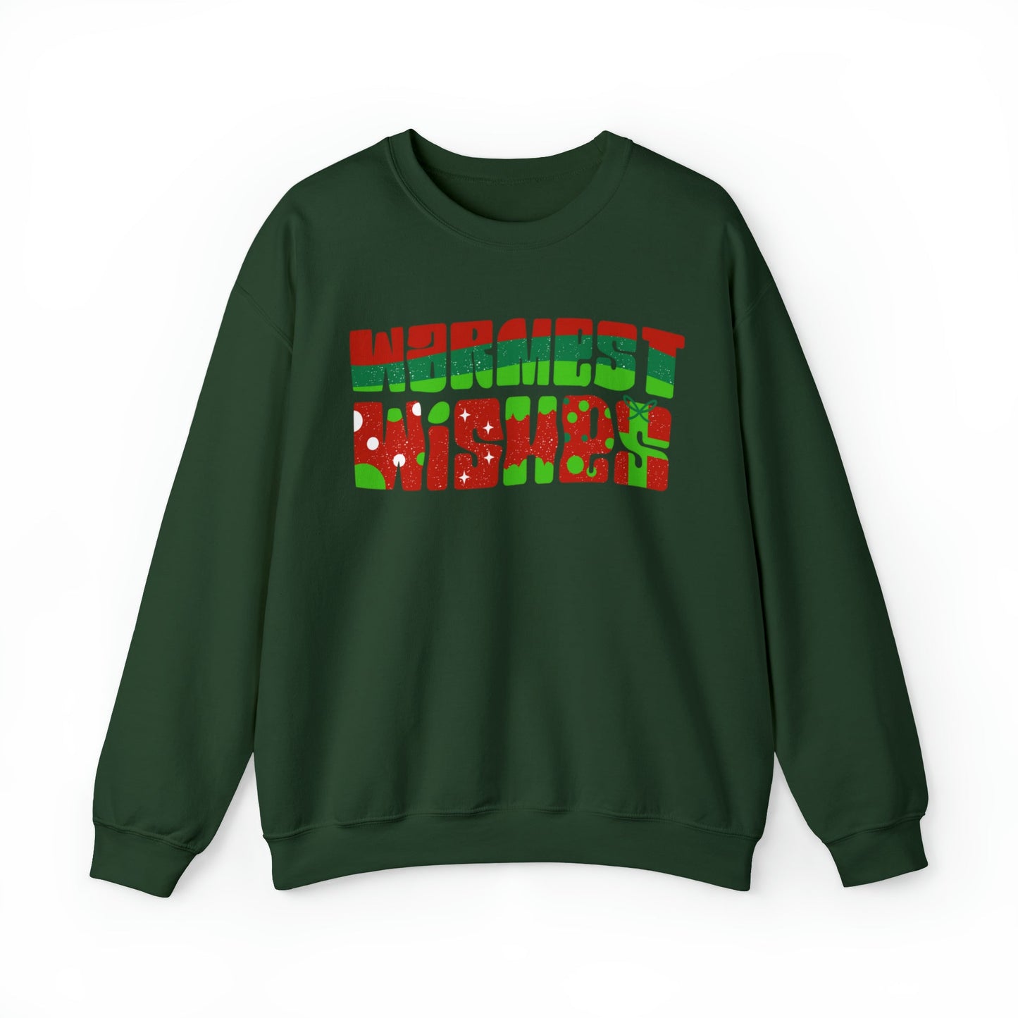 Warmest Wishes Women's Red and Green Sweatshirt - Eddy and Rita