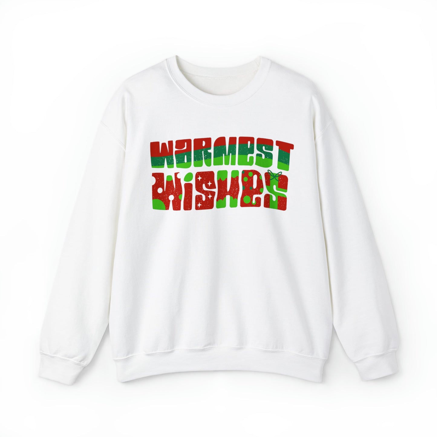 Warmest Wishes Women's Red and Green Sweatshirt - Eddy and Rita