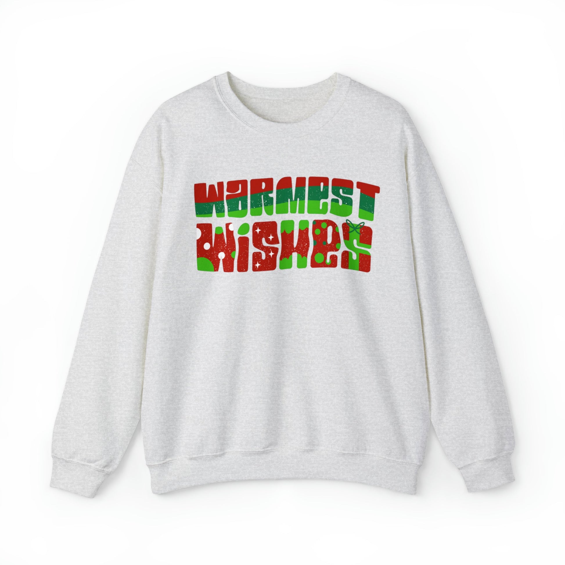 Warmest Wishes Women's Red and Green Sweatshirt - Eddy and Rita