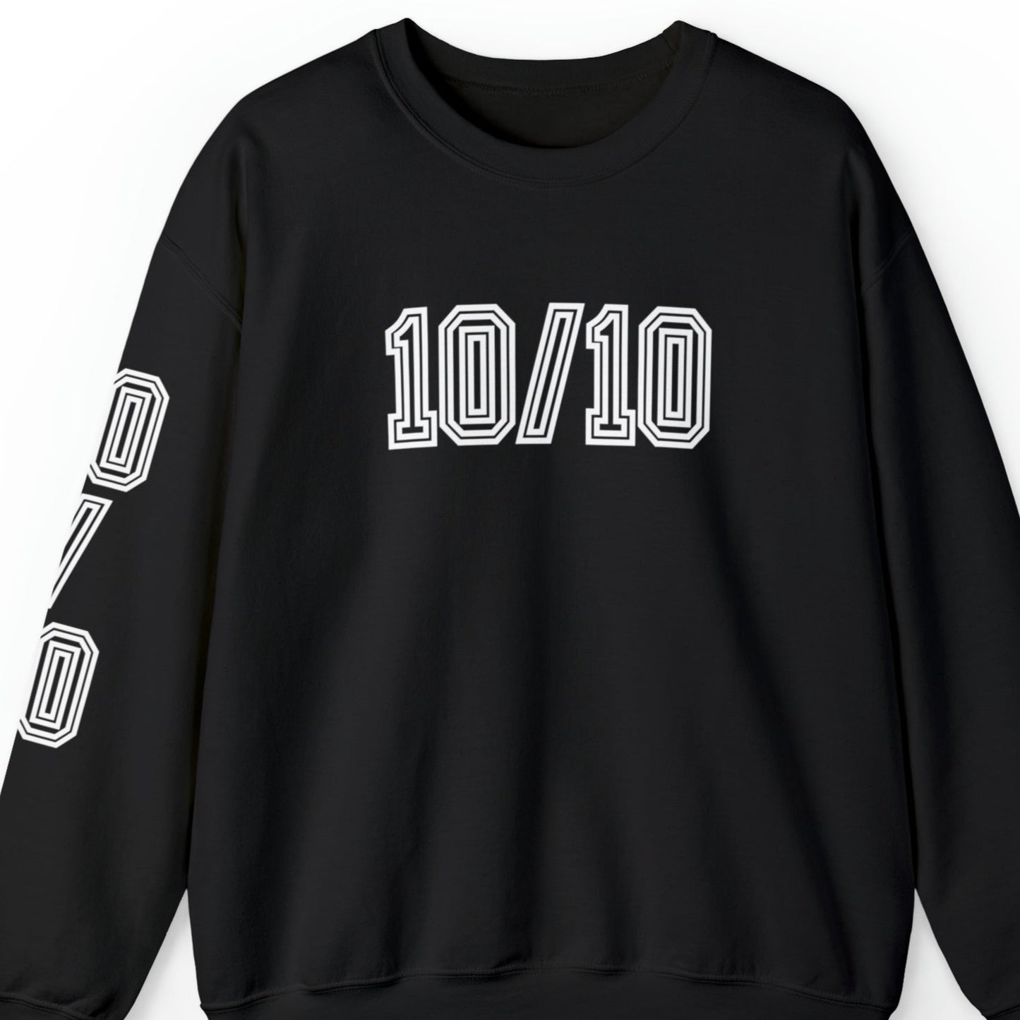 Women's '10/10' Excellence Sweatshirt with Stylish Sleeve Detail - Eddy and Rita