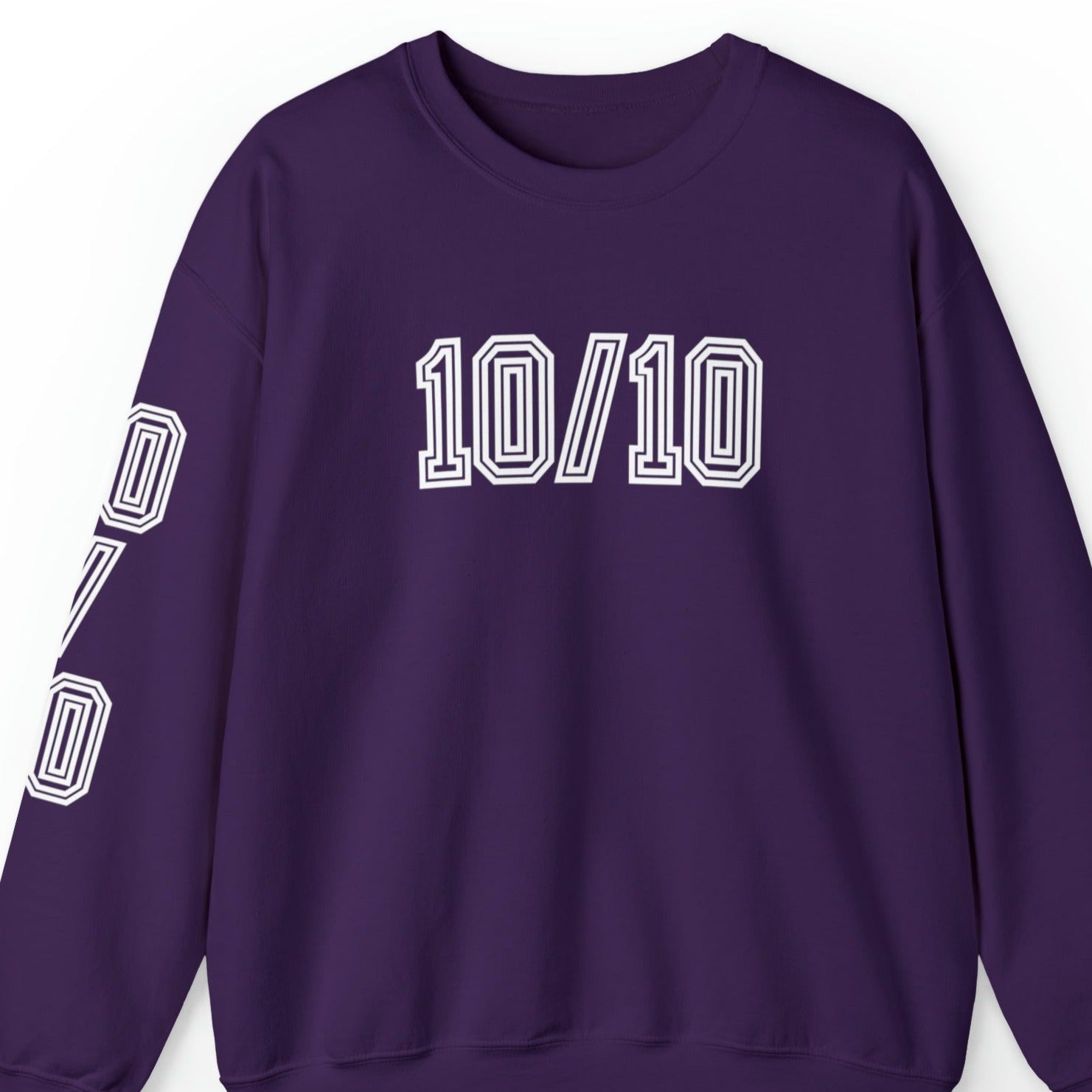 Women's '10/10' Excellence Sweatshirt with Stylish Sleeve Detail - Eddy and Rita